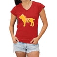 thumbnail image 1 of Womens Clark Goat 22 V Neck T-Shirt, 1 of 1