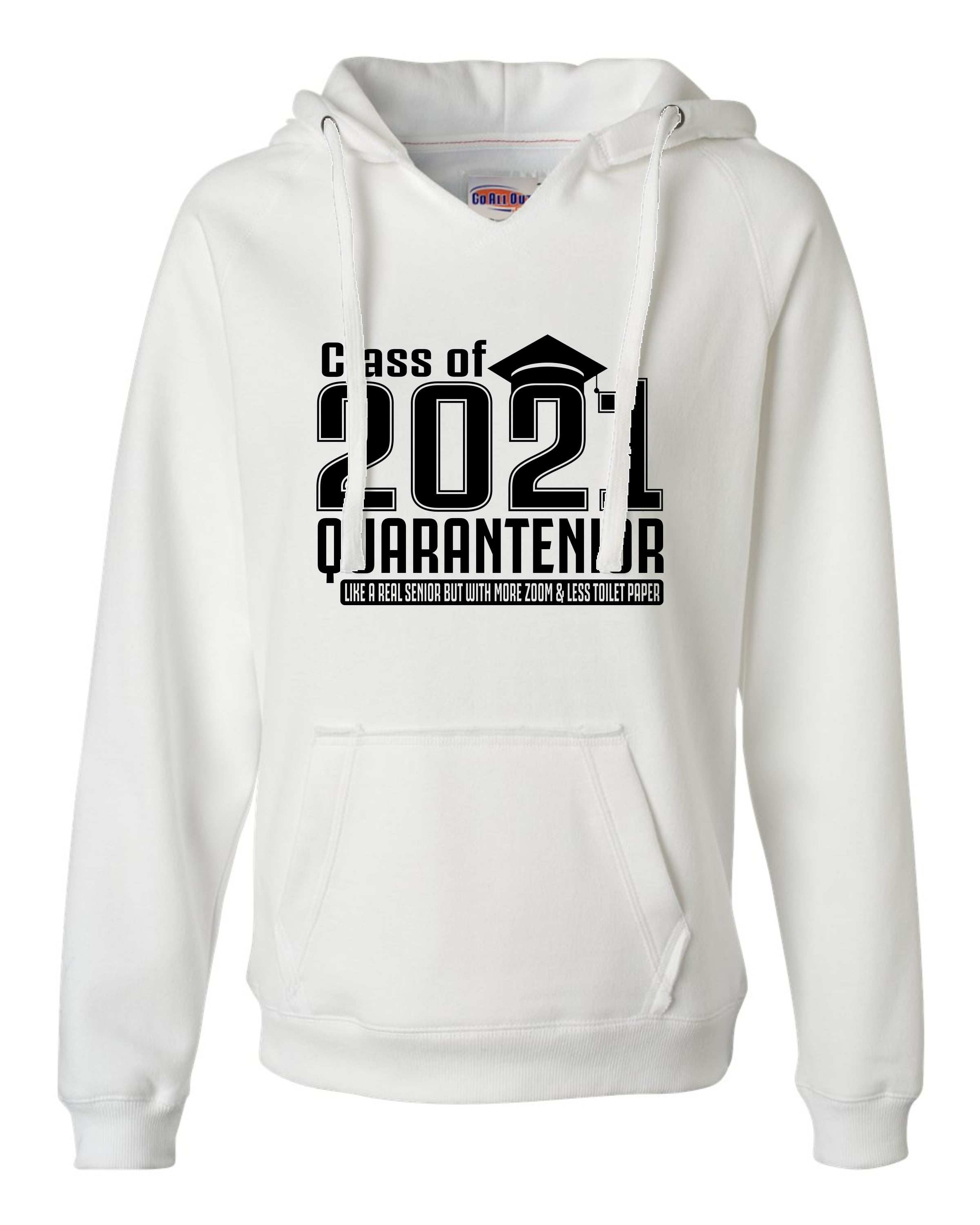 Womens Class Of 2021 Quarantenior Funny Graduate Quarantine Deluxe