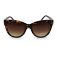 thumbnail image 1 of Womens Classic 90s Horned Cat Eye Plastic Mod Sunglasses Tortoise Brown, 1 of 3