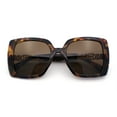 thumbnail image 1 of Womens Classic 90s Metal Jewel Chain Arm Oversized Butterfly Sunglasses Tortoise - Brown, 1 of 8