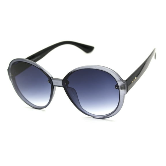 Womens Classic 90s Round Butterfly Chic Designer Sunglasses Slate Smoke