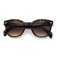 thumbnail image 1 of Womens Classic Boyfriend Fashion Horn Rim Round Chic Plastic Sunglasses Tortoise - Brown, 1 of 8