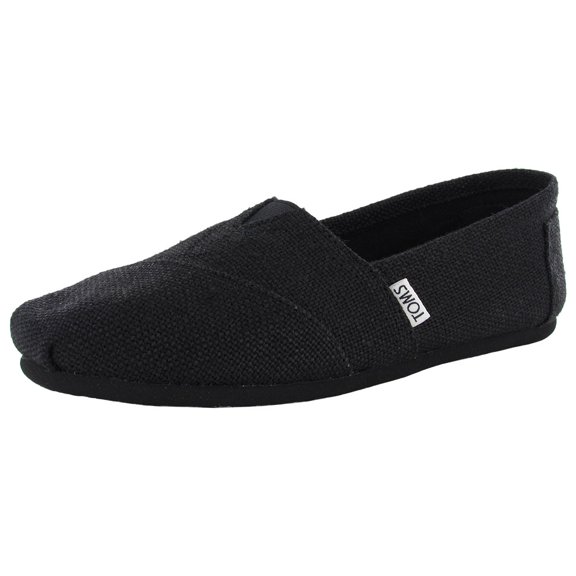 Womens Classic Burlap Slip On Casual Shoe
