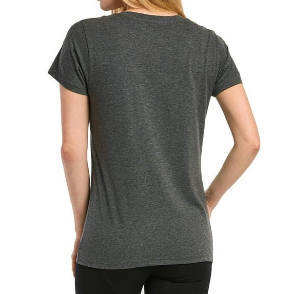 Womens Classic Fit Short Sleeve V Neck T Shirt CHC/Gr, Small