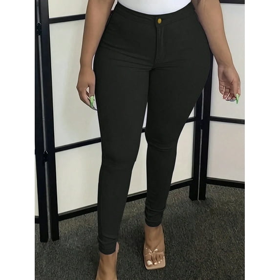 Womens Classic High Waisted Skinny Stretch Butt Lifting Jeans Slim Fit Denim Pants