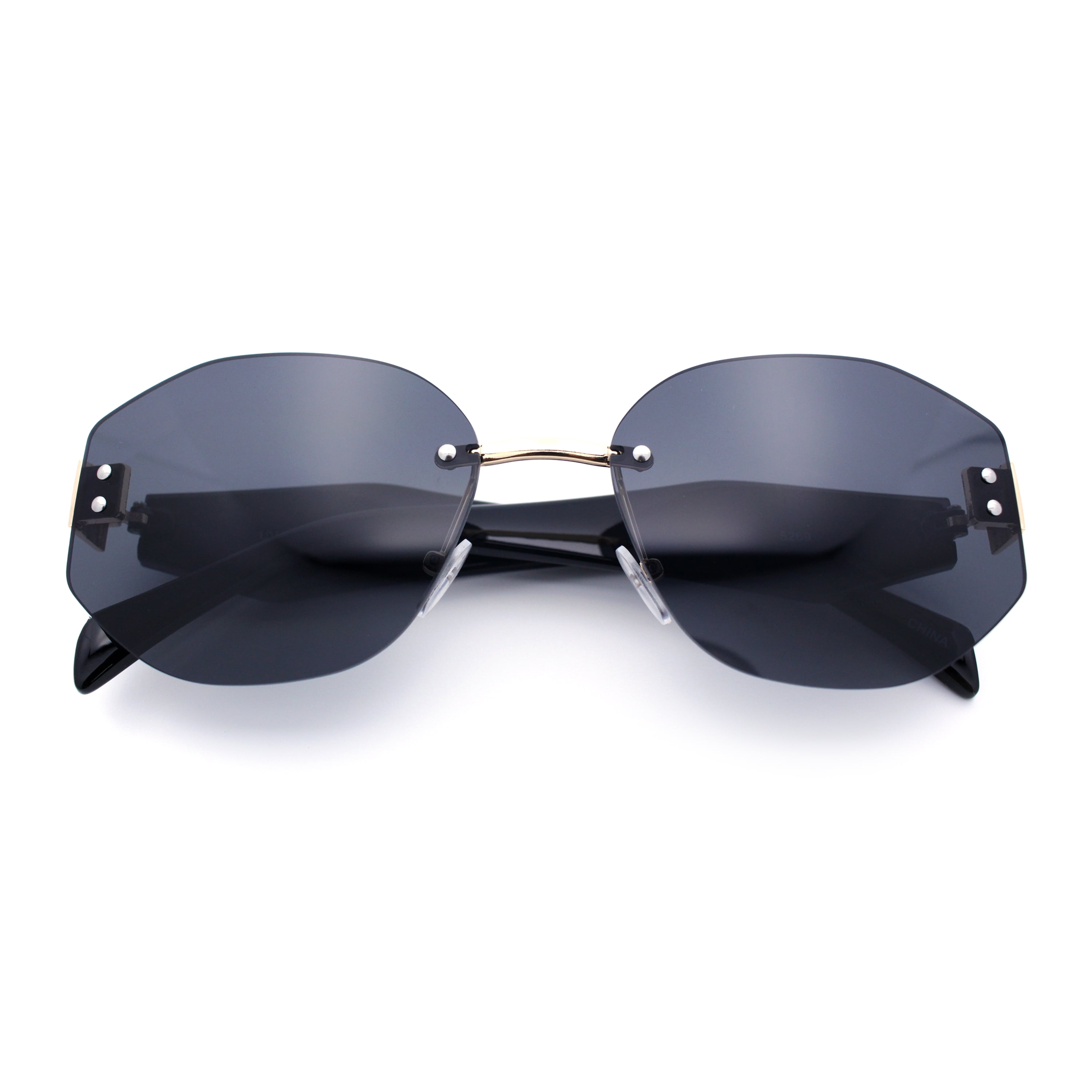 Womens Classic Luxury Diva Rimless Designer Oval Fashion  display picture 3