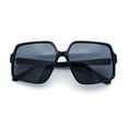 thumbnail image 1 of Womens Classical 90s Butterfly Designer Style Chic Thin Plastic Sunglasses All Black, 1 of 8