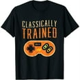 thumbnail image 1 of Womens Classically Trained Gaming Retro Controller Arcade T-Shirt Black Large, 1 of 5