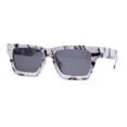 thumbnail image 1 of Womens Classy Mod Horn Rim Plastic Fashion Chic Sunglasses Marble - Black, 1 of 4