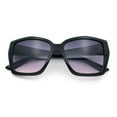 thumbnail image 1 of Womens Classy Oversized Squared Beveled Cut Cat Eye Fashion Sunglasses [Black - Purple Pink], 1 of 7