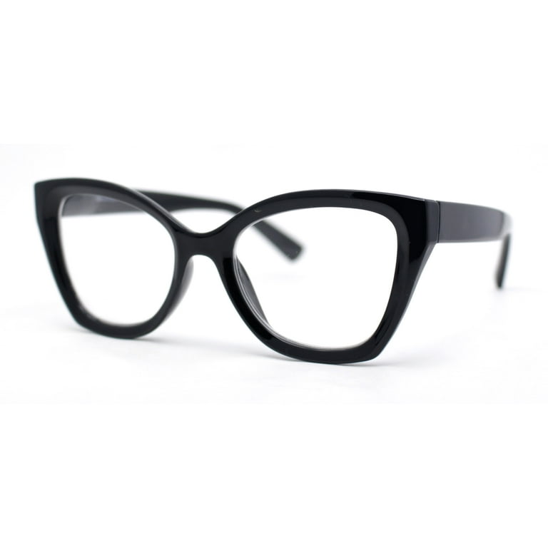 Hipster Thick Black Reading Glasses Womens Classy Oversized Thick