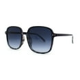 thumbnail image 1 of Womens Classy Thin Plastic Large Rectangle Simple Fashion Sunglasses Purple - Navy, 1 of 4