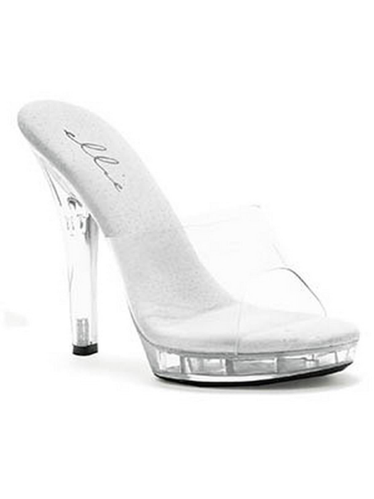 Womens Clear 5 High Heels sz 6 Walmart