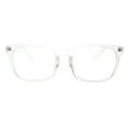 thumbnail image 1 of Womens Clear Lens Fashion Glasses Rectangular Keyhole Frame UV 400 Clear, 1 of 4
