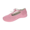 thumbnail image 1 of Womens Clearance under $10 2025 Clearance! asdoklhq Flat Shoes for Women Women's Ladies Shoes Casual Daily Buckle Closed Toe Platform Sneakers Pink 41, 1 of 7