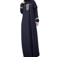 thumbnail image 1 of Womens under $10 2026 ! asdoklhq Ladies Dresses $5,Women Plus Size Print Abaya Jilbab Muslim Maxi Dress Casual Kaftan Long Dress, 1 of 5