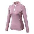 thumbnail image 1 of Womens under $10 2026 ! asdoklhq Womens Plus Size Tops， Women's Yoga Sportswear Fitness Running Slim Top Long Sleeve Blouse, 1 of 7