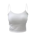 thumbnail image 1 of Womens2025ï¼Women's Cami with Built-in Shelf Bra, Stretch Cotton Camisole, Adjustable Straps, 1 of 4