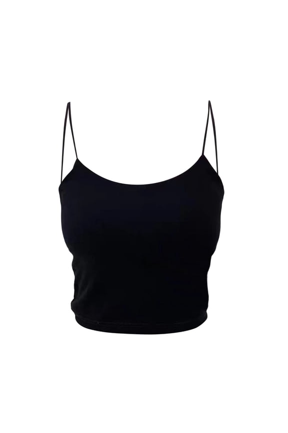 Womens2025ï¼Women's Cami with Built-in Shelf Bra, Stretch Cotton Camisole, Adjustable Straps