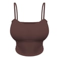thumbnail image 1 of Womens Clearance，Women's Cami with Built-in Shelf Bra, Stretch Cotton Camisole, Adjustable Straps, 1 of 3