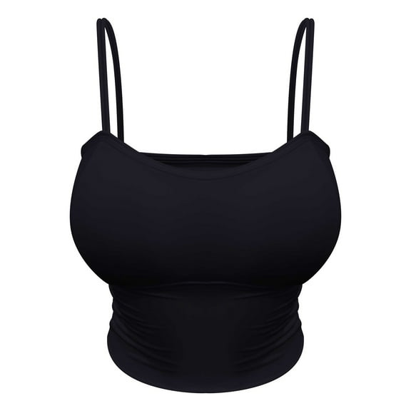 Womens2025ï¼Women's Cami with Built-in Shelf Bra, Stretch Cotton Camisole, Adjustable Straps