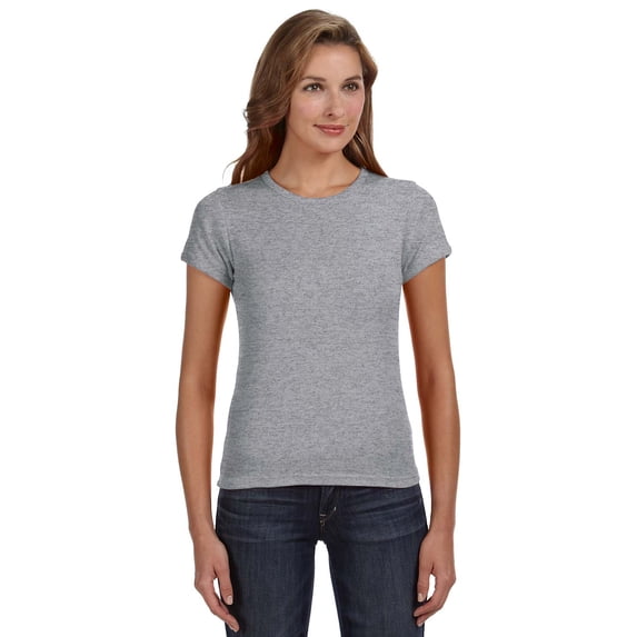 Womens Clementine 1x1 Rib Scoop Neck T-Shirt