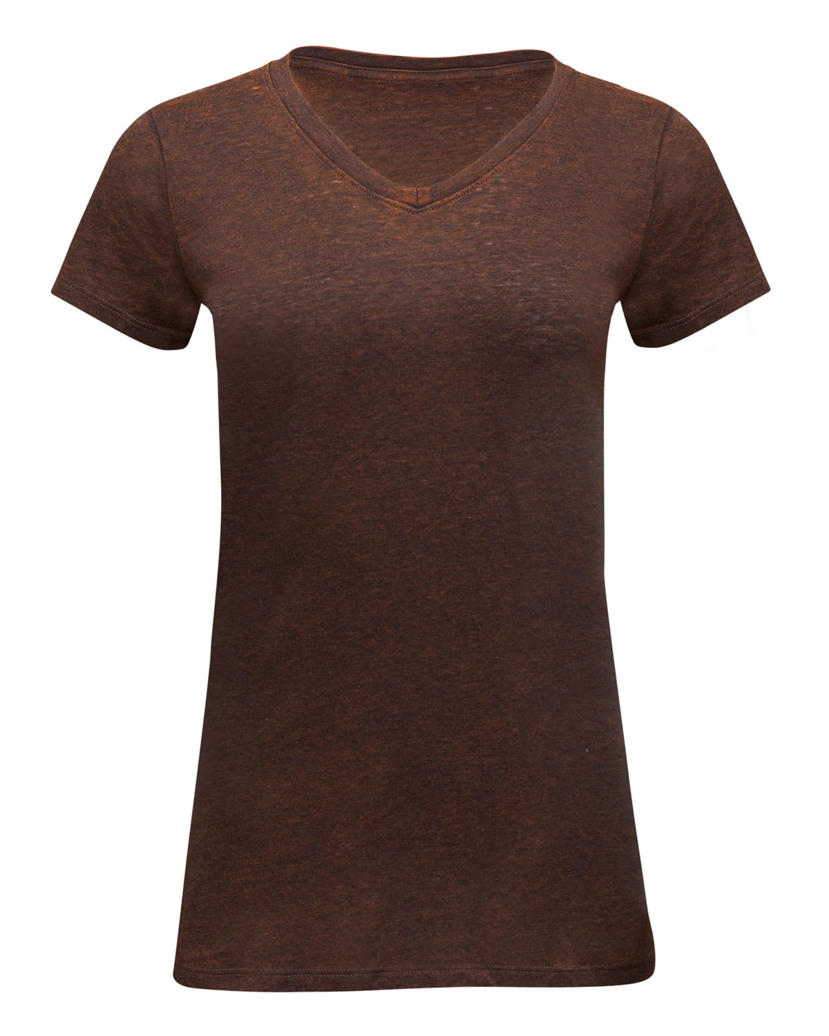 Womens Clementine Cross Dye Short Sleeve V-Neck Tee