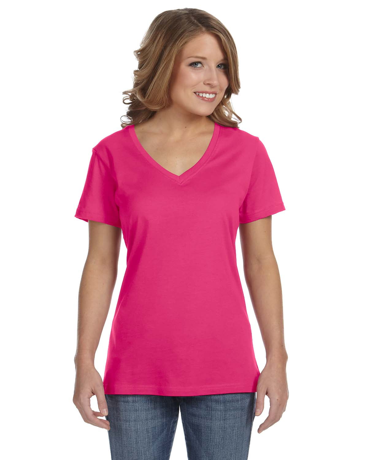 Womens Clementine Sheer V-Neck T-Shirt