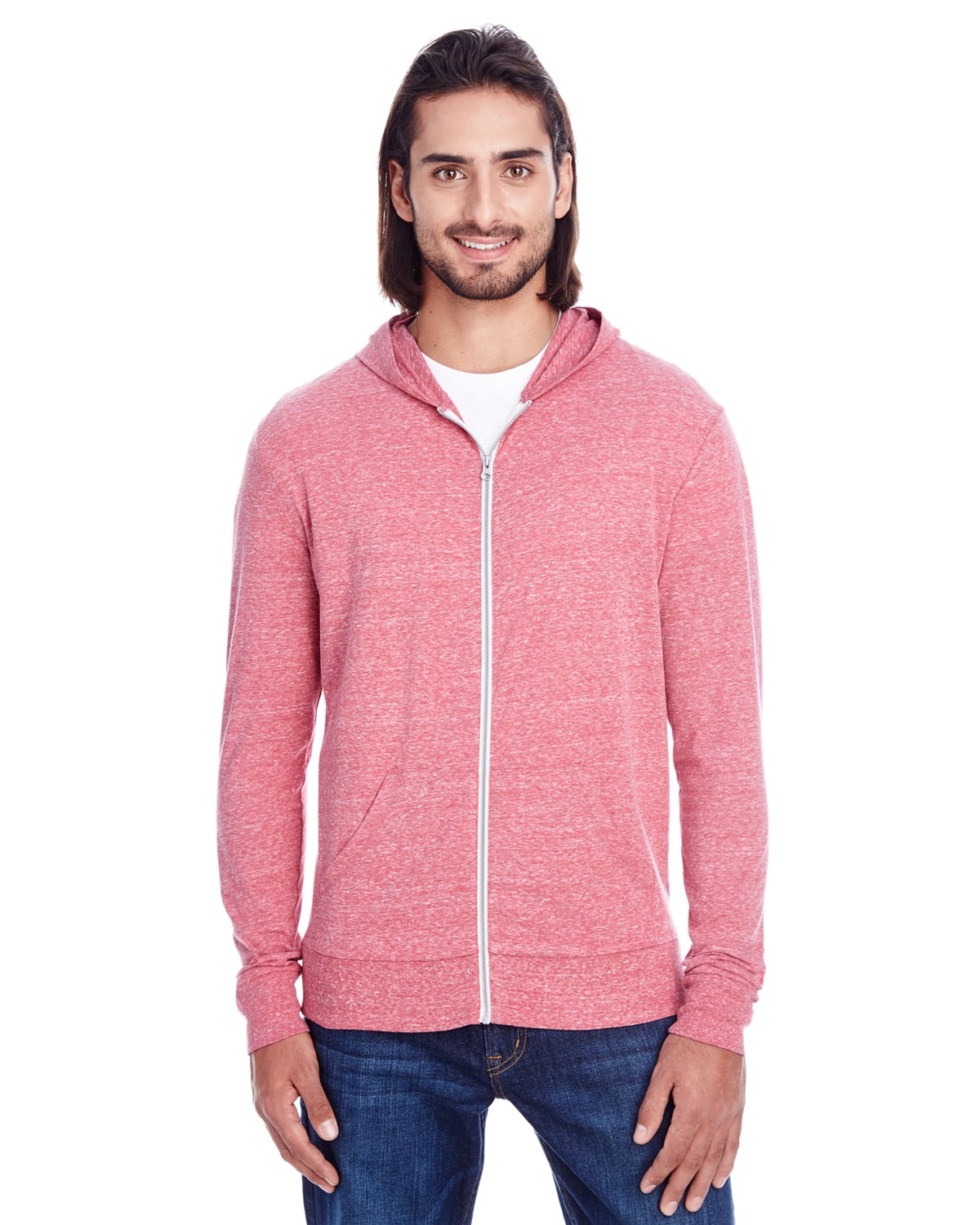 Womens Clementine Triblend Full-Zip Light Hoodie
