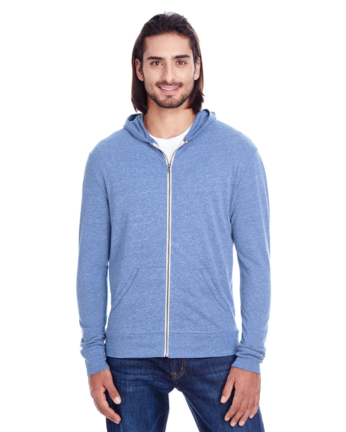 Womens Clementine Triblend Full-Zip Light Hoodie