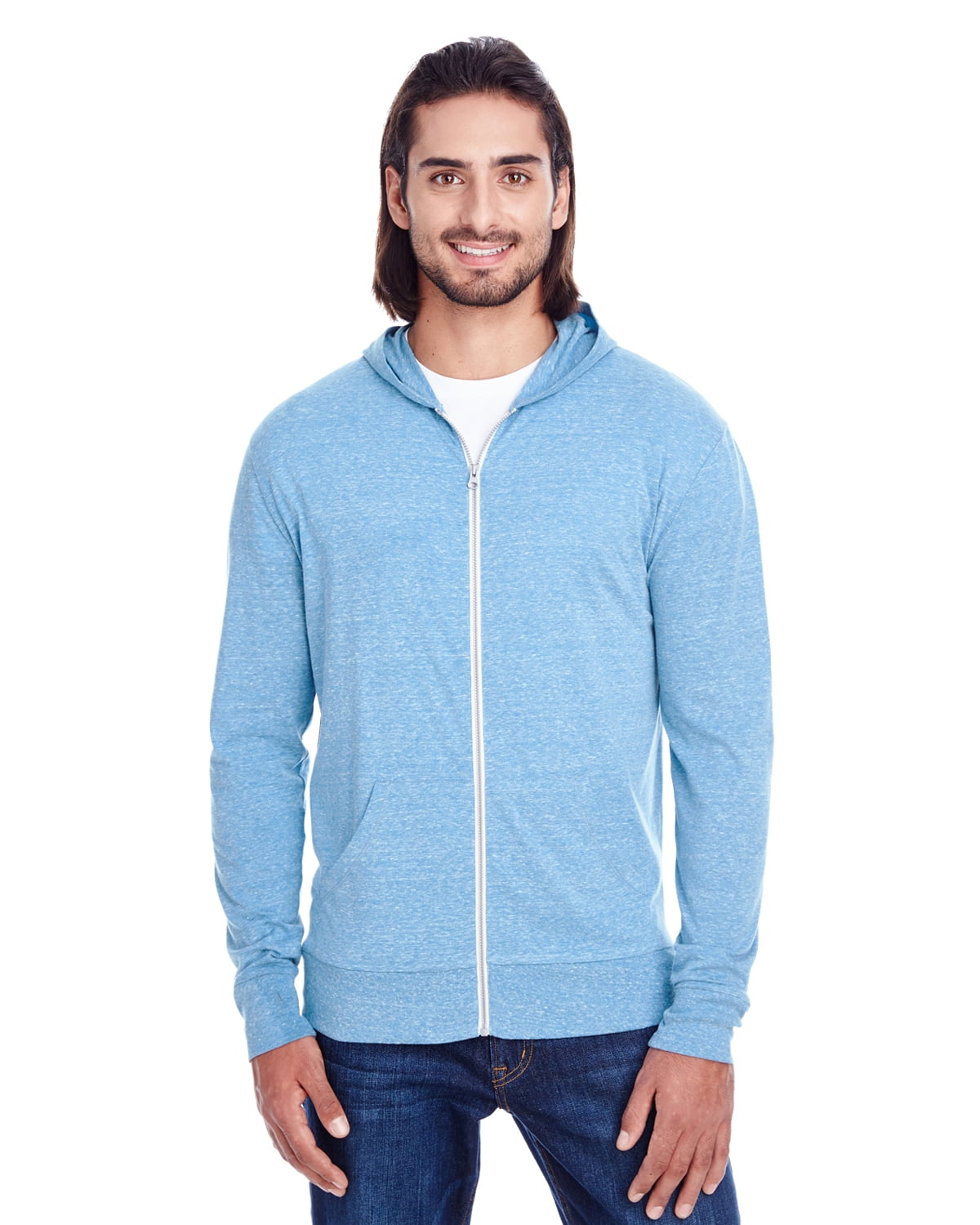 Womens Clementine Triblend Full-Zip Light Hoodie