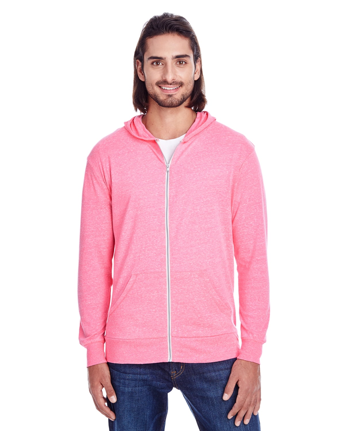 Womens Clementine Triblend Full-Zip Light Hoodie