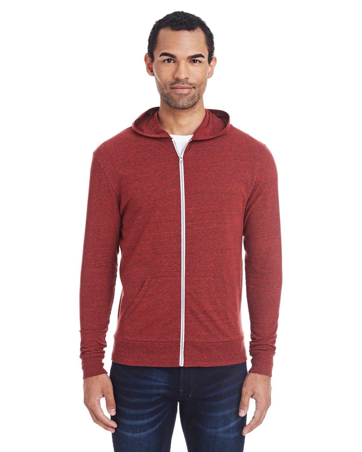 Womens Clementine Triblend Full-Zip Light Hoodie