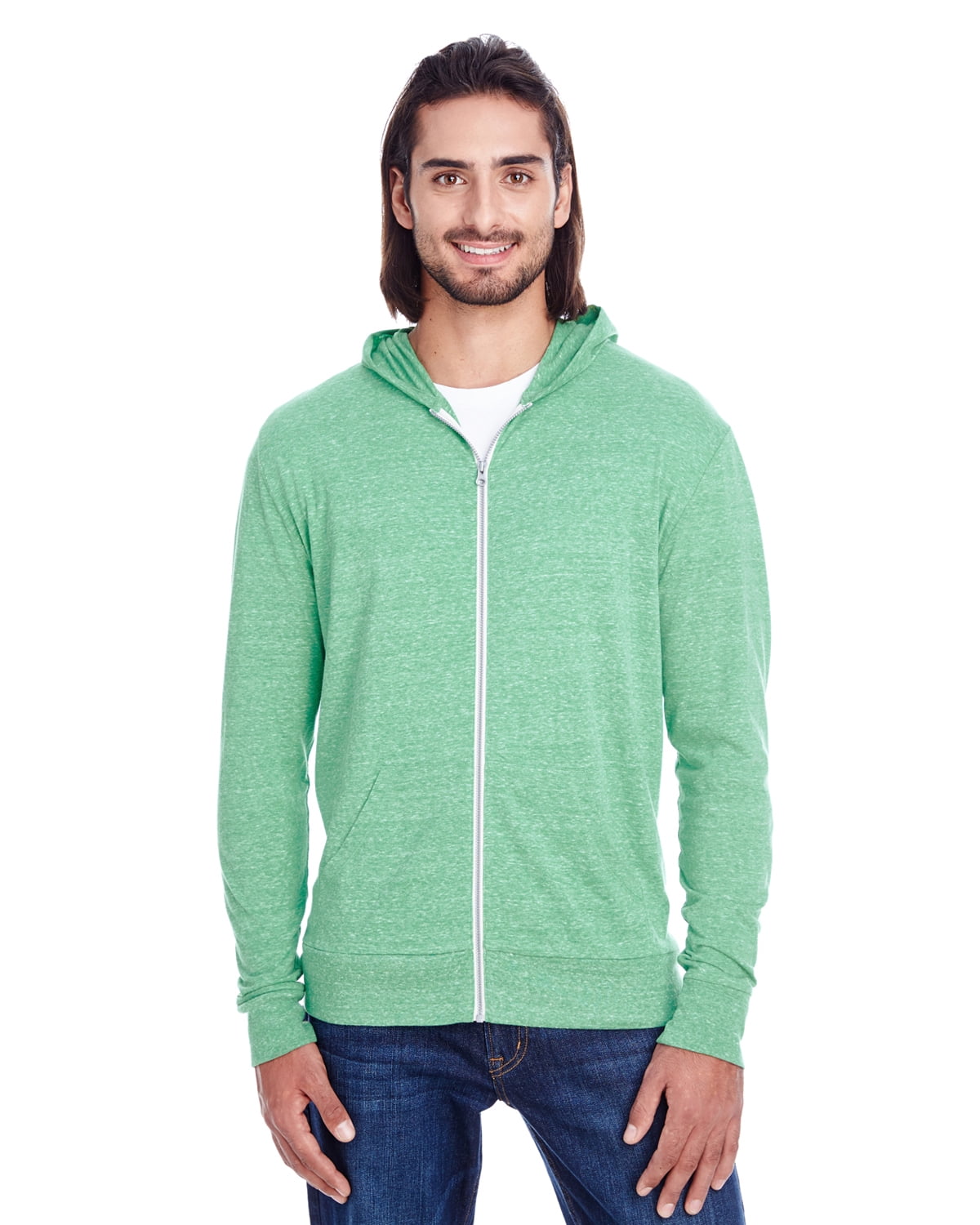 Womens Clementine Triblend Full-Zip Light Hoodie