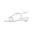thumbnail image 1 of Womens Clemm Low-Heel Dress Sandals, White, 1 of 4