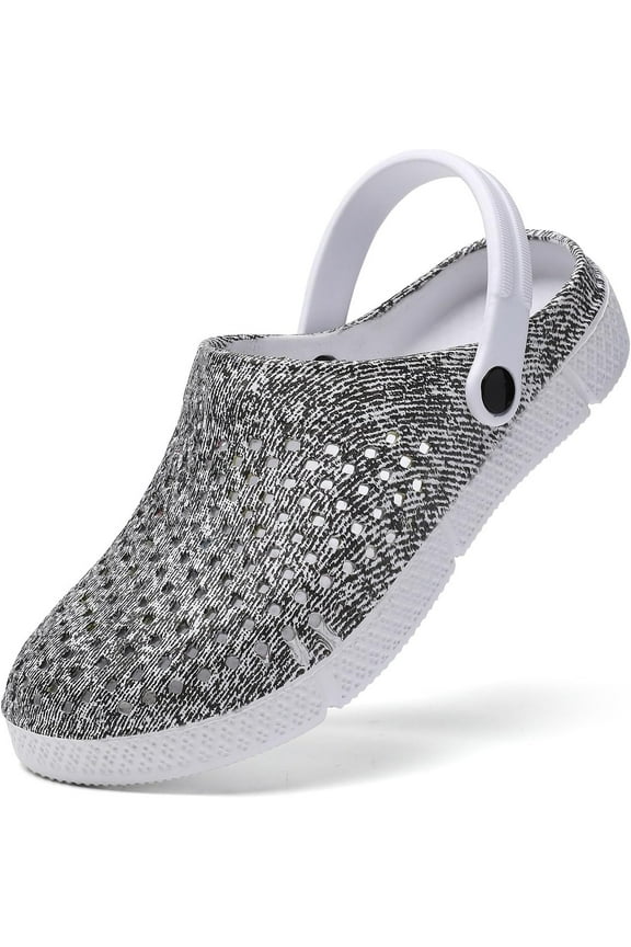 Womens Clogs Garden Shoes Slip-On Comfort Outdoor Beach Slippers Water Shoes Lightweight Waterproof Summer Sandals - Butterfly Print