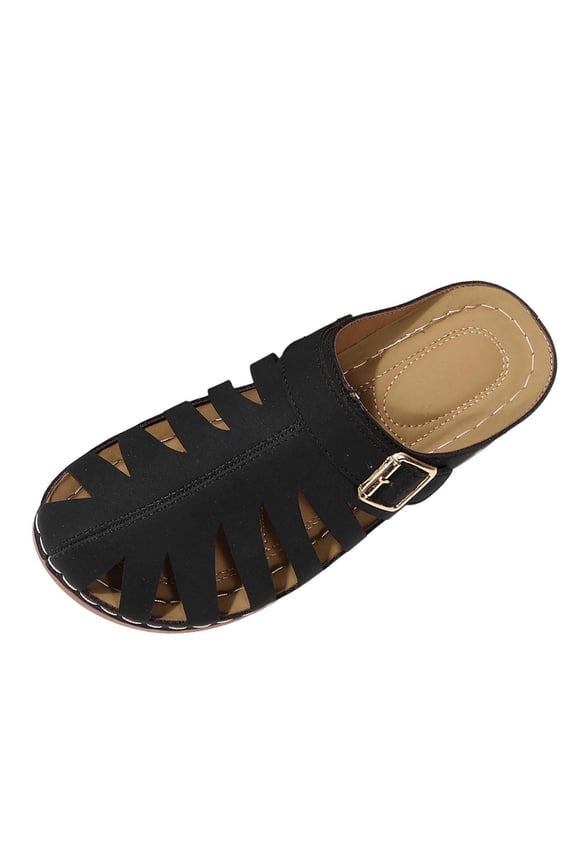 Womens Closed Toe Sandals Orthopedic Sliders Wedge Clogs Mules Shoes Platform Fashion Sandal with Arch Support Summer Beach Holiday Slippers Orthotic Slides Flip Flops