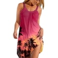thumbnail image 1 of Womens Clothes Clearance 2025 Clearance! asdoklhq Womens Maxi Dress Under $10,Beach Dresses for Women Hawaiian Tropical Print Sling Mini Dress Summer Loose Comfy Boho Sundress, 1 of 6