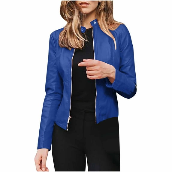 LEAVINGSUO Womens Coats Plus Size Clearance Fashion Women Long Sleeve Open Front Short Cardigan Short Suit Jacket Coat Top