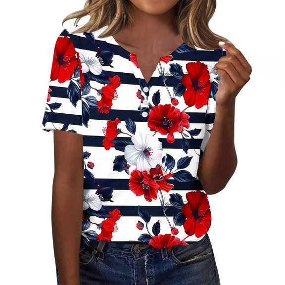 Womens Clothing Trendy 2025 Womens Plus Size 100 Percent Cotton Tops Crewneck T Shirts for Women Cotton Summer Tshirts Shirts for Women 2025 Womens Tops Dressy Short Sleeve