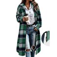 thumbnail image 1 of Womens Coat Baeitkot Women's Fashion Casual Printing Double Zipper Long Sleeves Cardigan Coat Tops, 1 of 8
