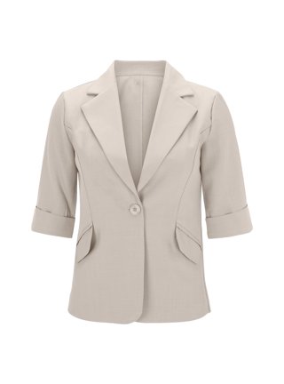 Women Blazer One Shoulder Irregular Ladies Blazer Coat Single Button Long  Sleeve Slim Suit Jacket (Color : Light Green, Size : M.) : :  Clothing, Shoes & Accessories