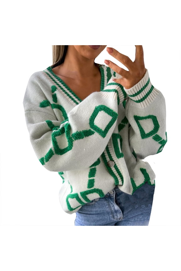 Womens Coat Lightweight Cardigan Sweater Retro Knitted Fashion Tops