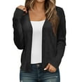 thumbnail image 1 of Womens Coat Lightweight Short Cardigan Knit Sweater Fashion Clothing, 1 of 5
