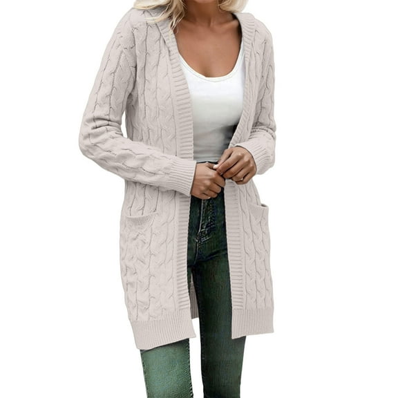 Womens Coats Lightweight Knit Cardigan Sweater Long Sleeve Fall Fashion Outfits