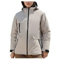 thumbnail image 1 of Womens Coats Outerwear Winter Womens Winter Warm Outdoor Leisure Charge Coat Men's and Women's Windproof and Rainproof Mountaineering Suit Group Purchase Work Suit, 1 of 8