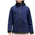 thumbnail image 1 of Womens Coats Outerwear Winter Womens Winter Warm Outdoor Leisure Charge Coat Men's and Women's Windproof and Rainproof Mountaineering Suit Group Purchase Work Suit, 1 of 8