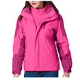 thumbnail image 1 of Womens Coats Outerwear Winter Women Detachable Cap and Windproof Thick Three-in-one Jacket Outdoor Sports Warm Jacket, 1 of 7