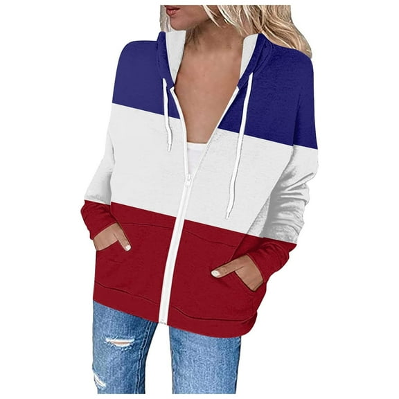 Womens Coats Outerwear Winter Women Printed Blouse Long Sleeve Tops Sweatshirt Pockets Hoodied