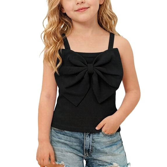 Ahabrexf 100% Polyester Round Neck Fine Shoulder Strap Cute Print Long Sleeve T-Shirt Top Suitable for Children